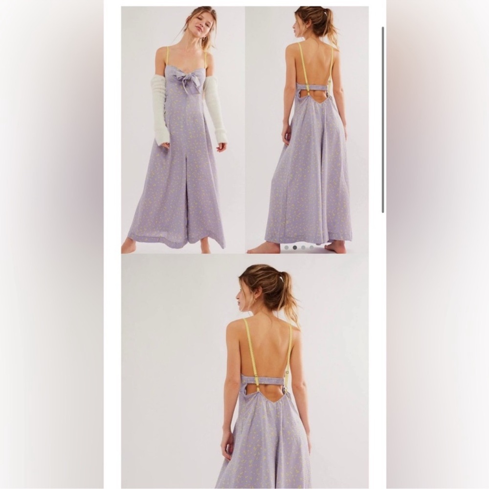 SOLD. Free People Lavender Coming Home Romper Jumpsuit